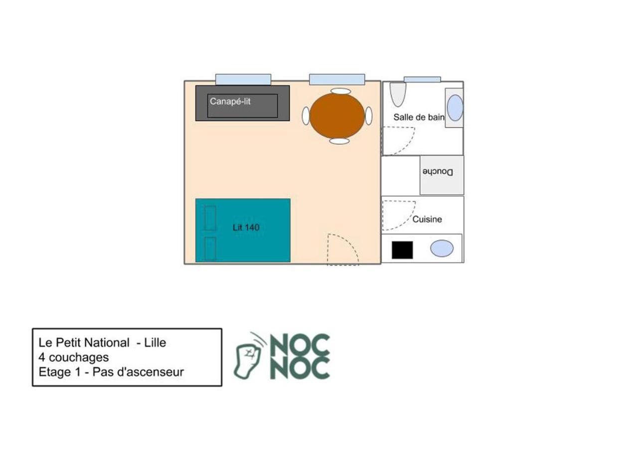 Nocnoc - Le Petit National Apartamento Lille Exterior foto
